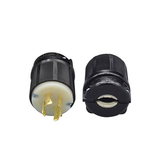 20A 480V Locking Plug, 3 Pole 4 Wire