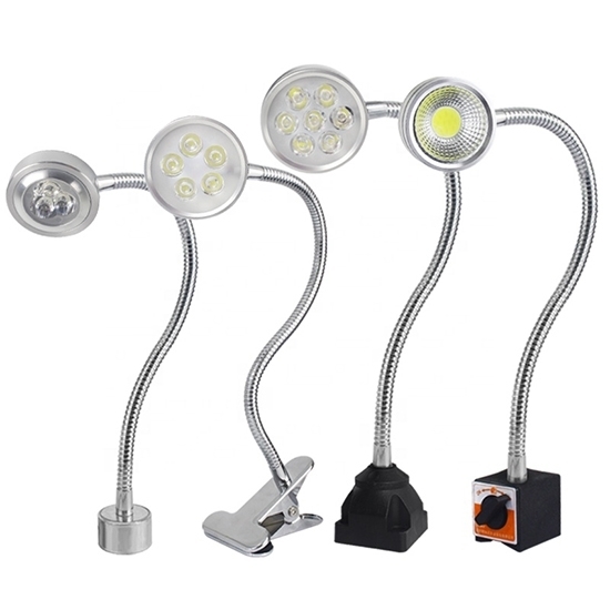 5W 500mm Arm LED Lamp Magnetic Base Flexible Light For CNC Milling Machine 