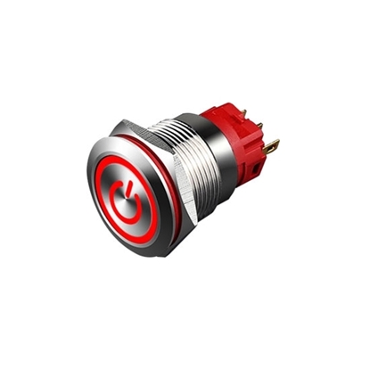 16mm Momentary Push Button Switch, 12V