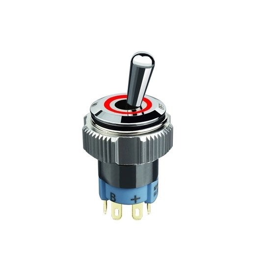 12V Lighted Toggle Switch, 6 Pin