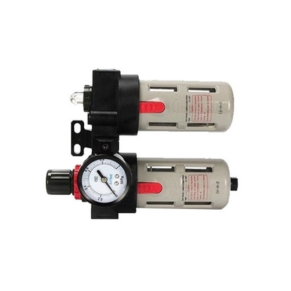 thumbnail image 2 of Manual Drain Water Separator Rotary S130080 Unit - 0-175 PSI Gauge, Manual Drain Air Compressor Filter Regulator Lubricator Combo 2 of 10