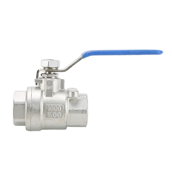 2  Piece Stainless Steel Ball Valve, 1.5 Inch