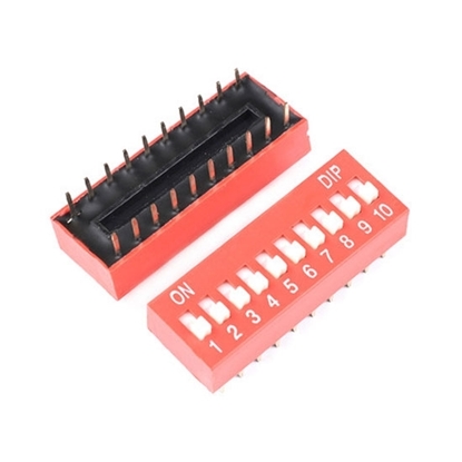 10 Position DIP Switch, 20 Pin, SPST