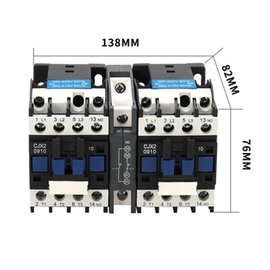 12 amp Mechanical Interlock AC Contactor