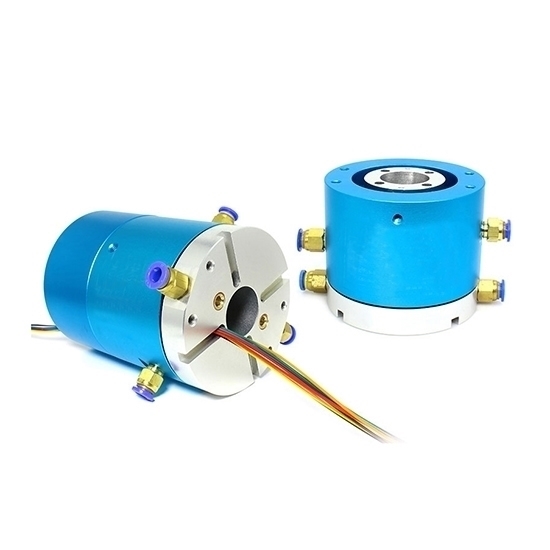 2-Passage Rotary Joint, Pneumatic/Electrical Slip Ring, G1/8" Thread Port