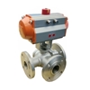 Picture of 5" Pneumatic Flanged Ball Valve, 2 Way/ 3 Way