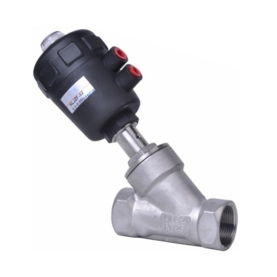 2" Pneumatic Angle Seat Valve, 2 Way, 2 Position