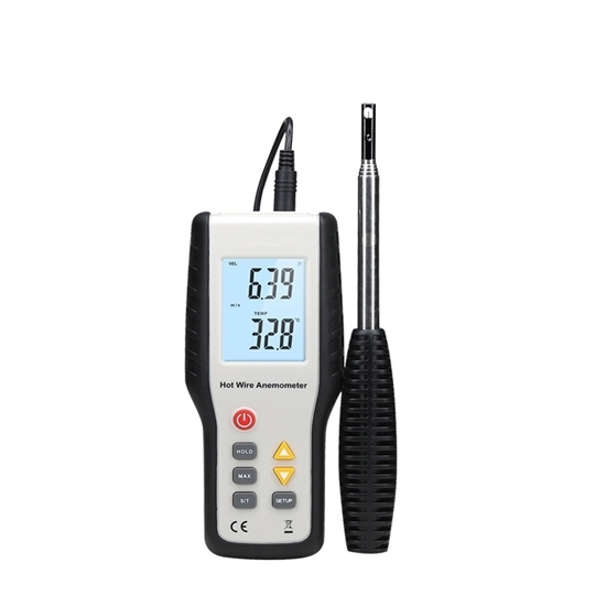 Hot Wire Anemometer, 0.1~25 m/s, Thermal Anemometer