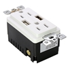 Picture of 15 amp USB Wall Outlet, Electrical Receptacle
