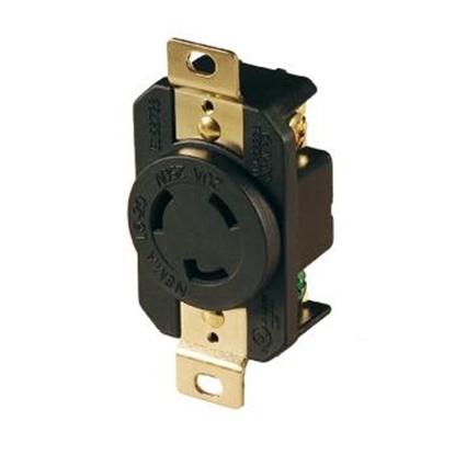 20A 250V Locking Receptacle, 2 Pole, 3 Wire