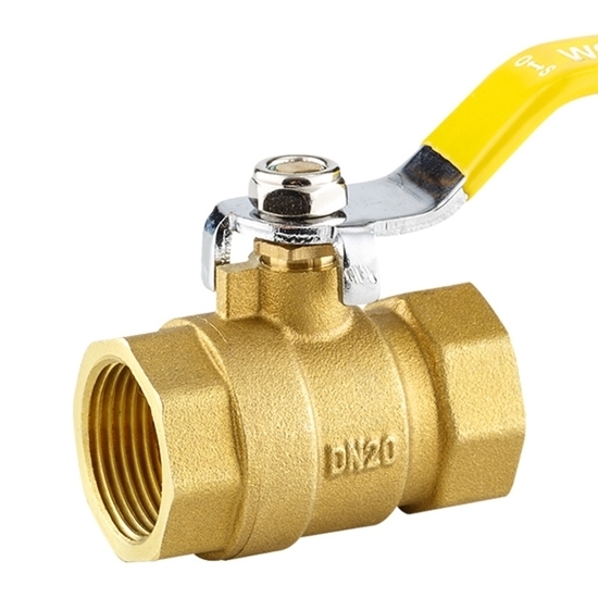 1/2" Brass Ball Valve, 2 Piece