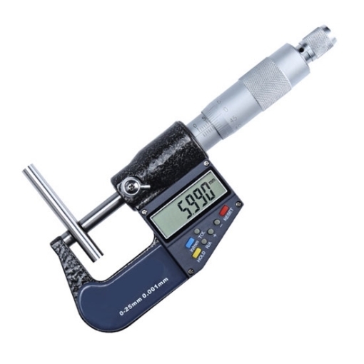 01" Range Digital Micrometer, 0.00007 Inch Accuracy