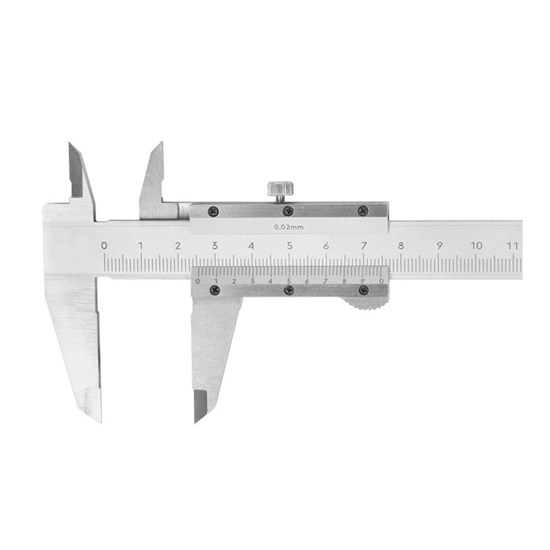 100 mm Vernier Caliper, 0.02 mm Reading