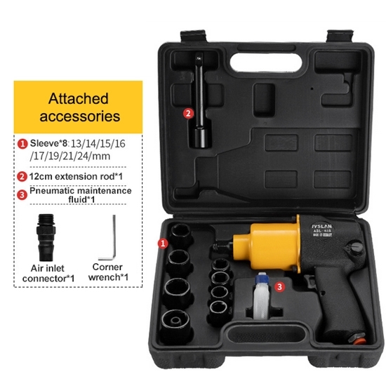650 Nm Pneumatic Screw Driver, 1/4", 8500 rpm