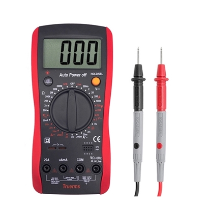 1000V Digital Multimeter, Manual Range, 20 amp/200 ohm
