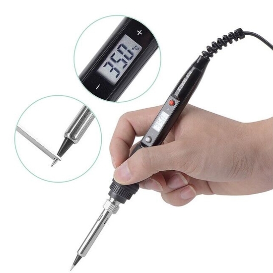 80W Digital Soldering Iron, Adjustable Temperature