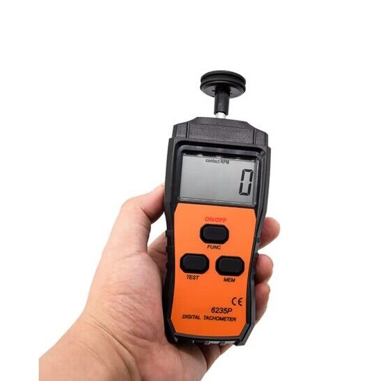 Handheld Digital Contact Tachometer, 1 rpm1999 rpm