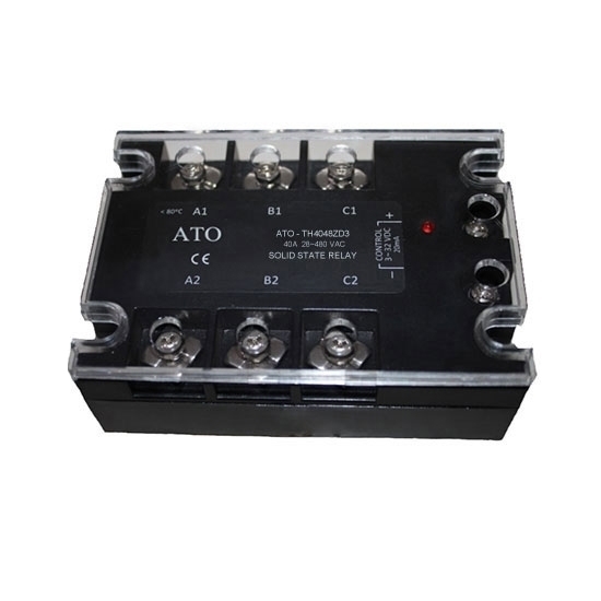 Solid state relay, 3 phase,  SSR-10DA, 10A 3-32V DC to AC