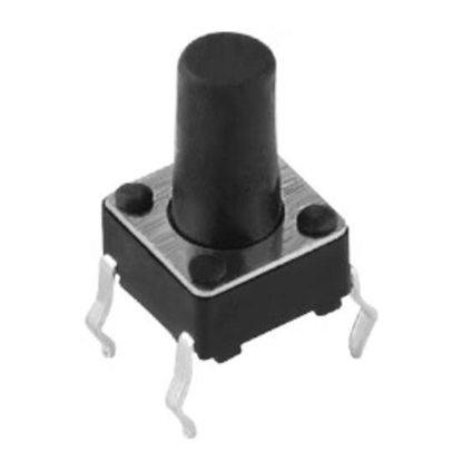 6x6x8mm Tact Push Button Switch, 4 Pin