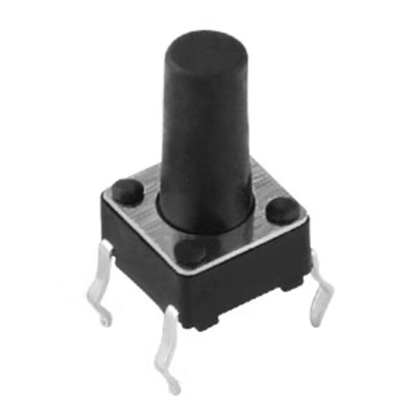 6x6x9mm Tact Push Button Switch, 4 Pin