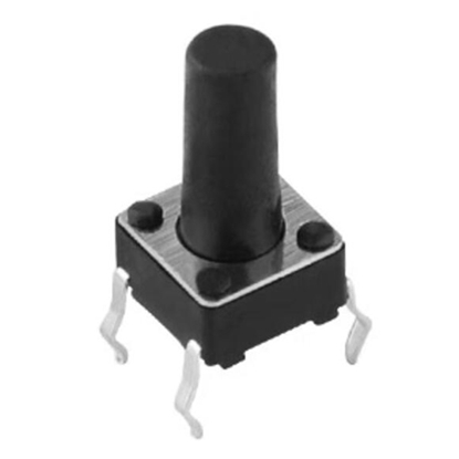 6x6x10mm Tact Push Button Switch, 4 Pin