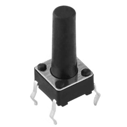 6x6x12mm Tact Push Button Switch, 4 Pin