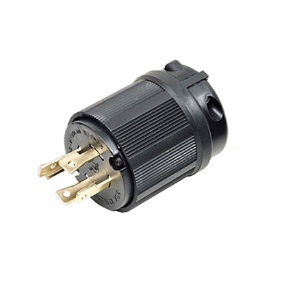 20A 125V/ 250V Locking Plug, 3 Pole 4 Wire