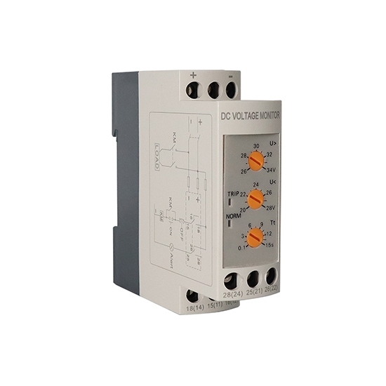 DC Voltage Monitoring Relay, Under/Over Voltage, 12V/24V/48V DC