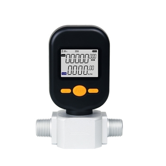 Digital Gas Flow Meter, Air/Oxygen/Nitrogen, 0-250L/min