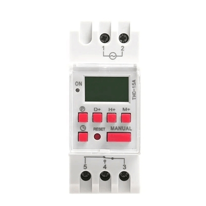 15 amp Digital Timer Switch, 12/24/110/220 volt