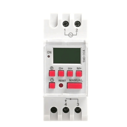 30 amp Digital Timer Switch, 12/24V DC, 220/110V AC