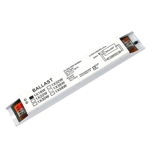 58 Watt Electronic Ballast, 1 Lamp/2 Lamp