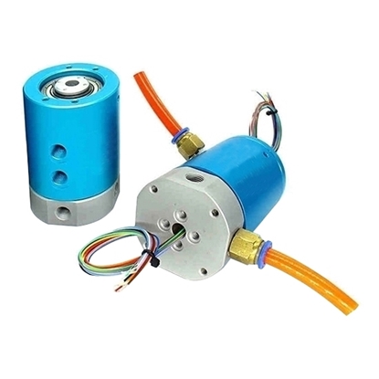 4-Passage Rotary Joint, Pneumatic/Electrical Slip Ring, G1/8" Thread Port