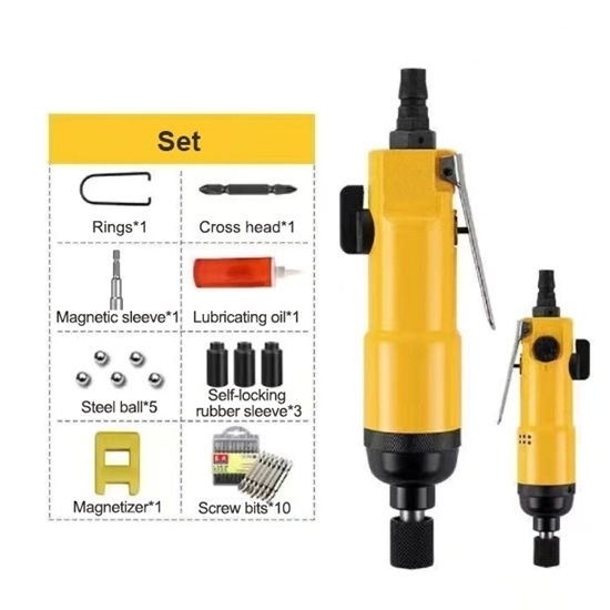 50 Nm Pneumatic Screw Driver, 1/4", 12000 rpm