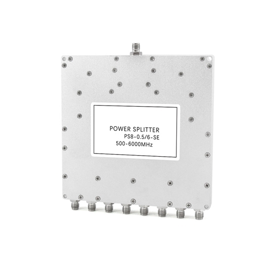 8 Way RF Power Divider, 0.5~6 GHz