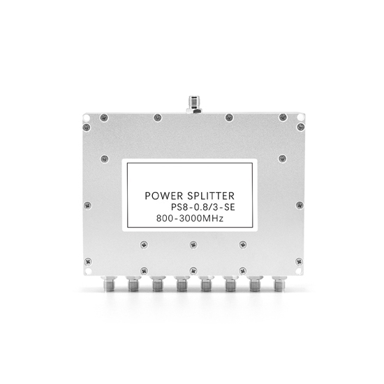 8 Way RF Power Divider, 0.8~3 GHz