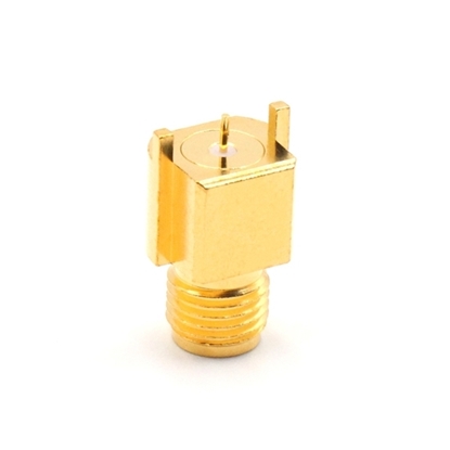 SMA Female RF Coaxial Connector, PCB Mount