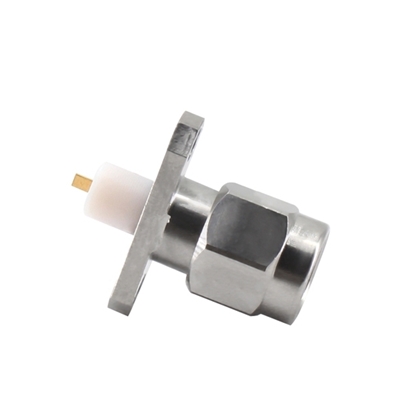 SMA Male RF Coaxial Connector, Flange Mount