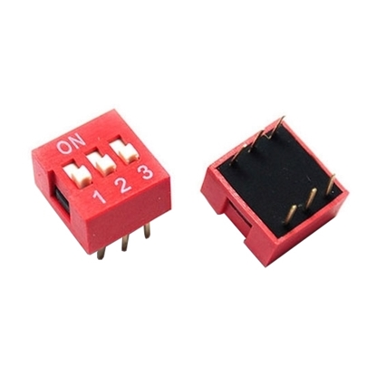 3 Position DIP Switch, 6 Pin, SPST