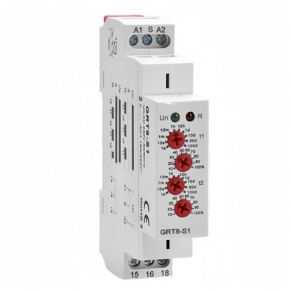 Asymmetric Cycler Timer Relay, SPDT, AC/DC 12V-240V
