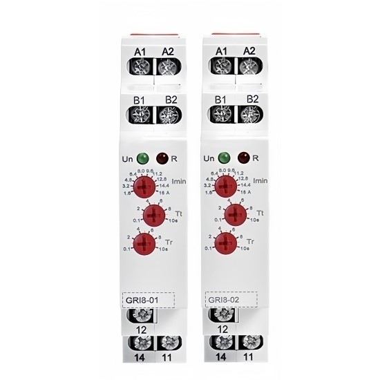 Current Monitoring Relay, Over/ Under Current, 1A/2A/5A/8A/16A, AC