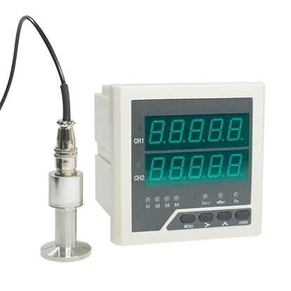 Digital Pirani Gauge with Dual LCD Display, Pa/mBar/Torr, Analog Output