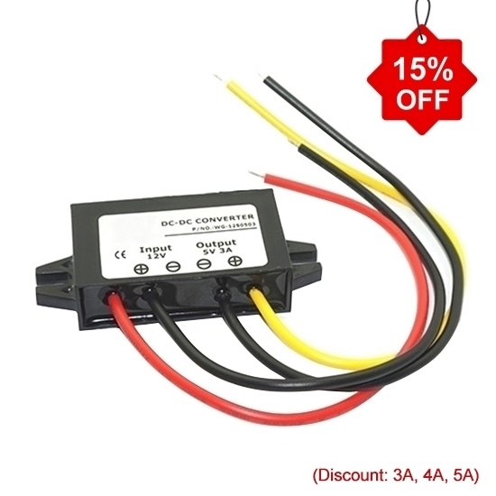 DC-DC Buck Converter, 12V/24V to 3.3V/5V/6V