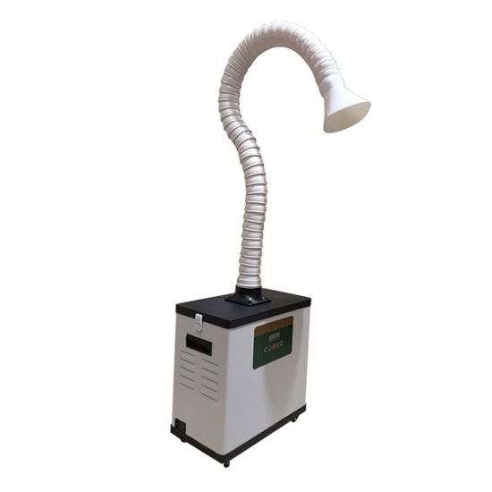 Portable Fume Extractor with Flexible Arm, Digital Display
