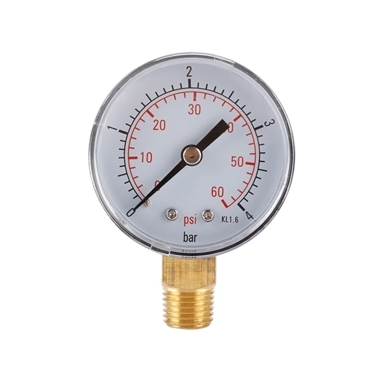 0~100 psi Pressure Gauge for Water/Air/Oil/Hydraulic, 0 to 7 bar