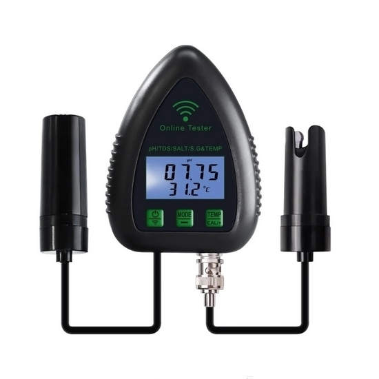 5 in 1 Water Quality Tester, pH/TDS/Salt/S.G/Temp