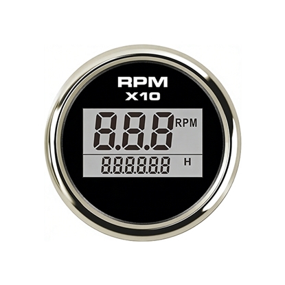 Waterproof Digital RPM Meter for Automotive/Marine, LCD Display