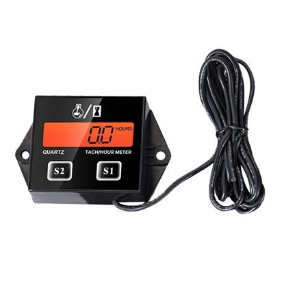 Hand Held Engine Tachometer with Hour Meter, Maintenance Reminder