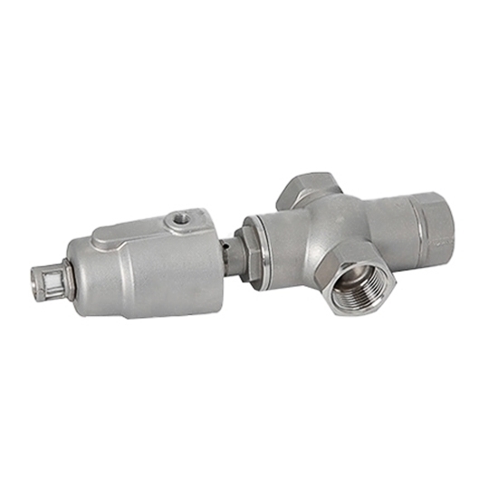 3/4" Pneumatic Angle Seat Valve, 3 Way
