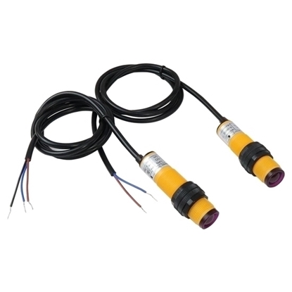 M18 Photoelectric Switch Sensor, Through Beam, DC 12V-24V, NPN, NO